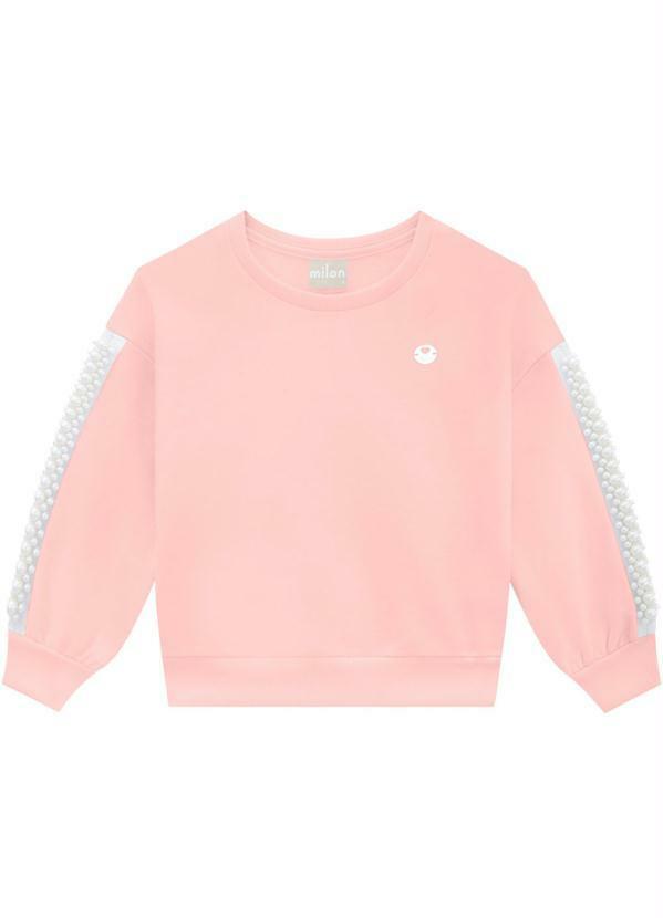 Vista 2 Casaco Infantil Rosa Milon Milon