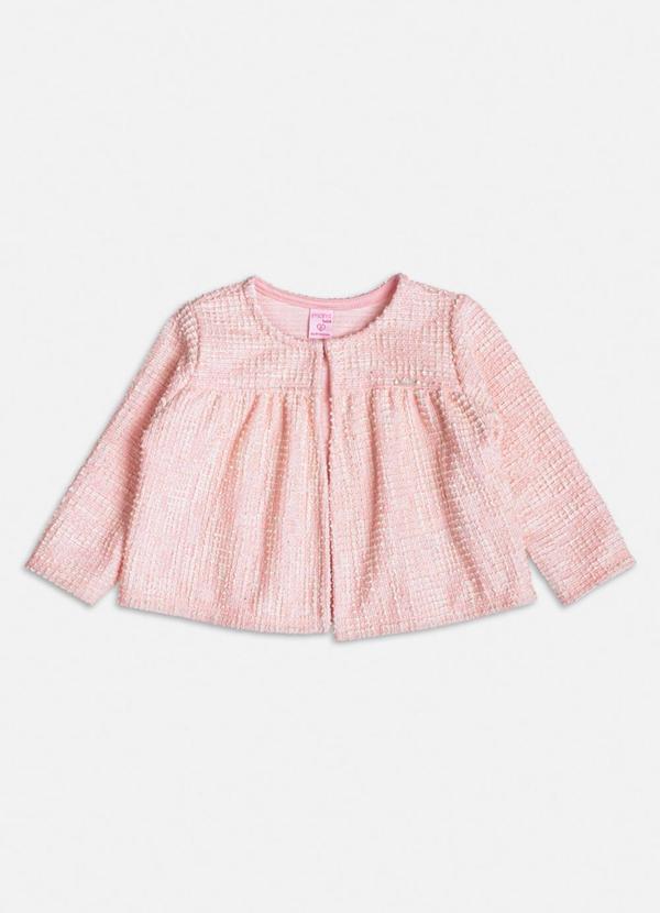 Casaco Rosa de Tweed Rosa