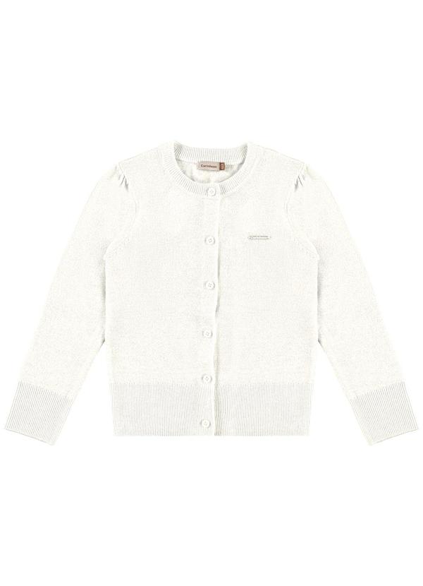 Vista 2 Cardigan em Tricô com Lurex Bege Carinhoso Carinhoso