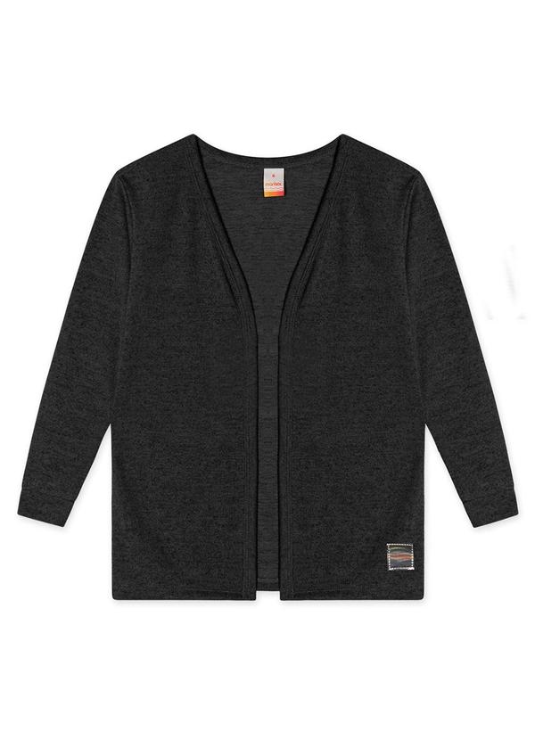 Vista 2 Cardigan Tricot Infantil Preto Marisol Marisol