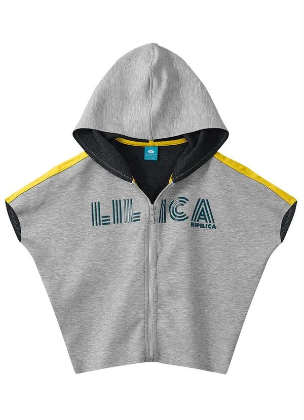 Vista 2 Poncho Cinza Lilica Ripilica Lilica Ripilica