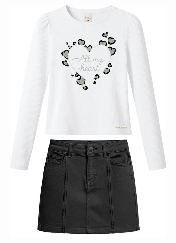 Conjunto All My Heart Metalizado Branco