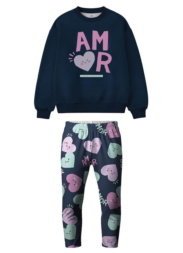 Conjunto Amor Azul Marinho