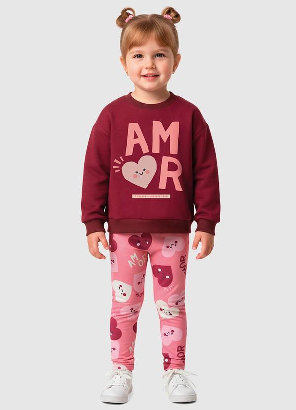 Conjunto Amor Bordô