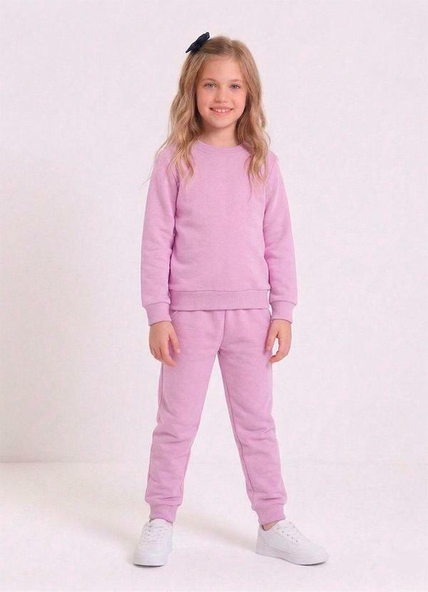 Conjunto Básico Infantil Menina Lilás