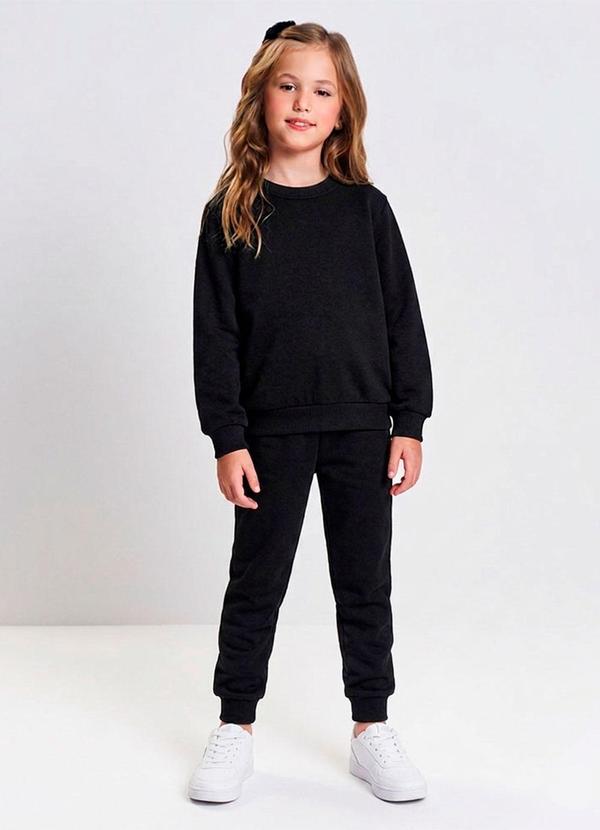 Conjunto Básico Infantil Menina Preto