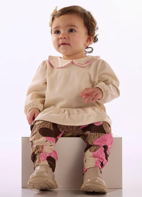 Conjunto Bebê Cotton Branco