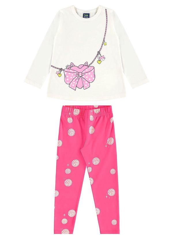 Conjunto Blusa Calça Legging Branco