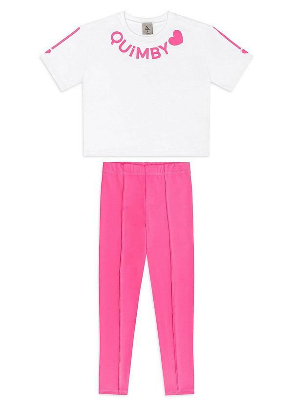 Conjunto Blusa Calça Legging Branco