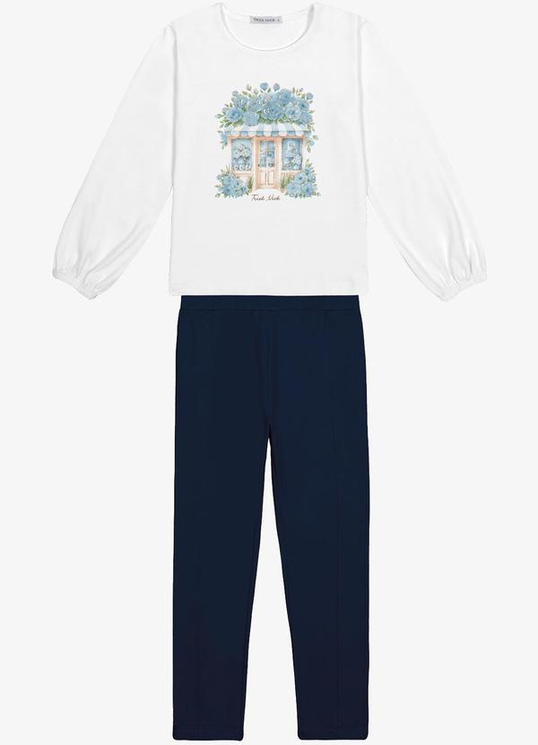 Conjunto Blusa com Legging Branco