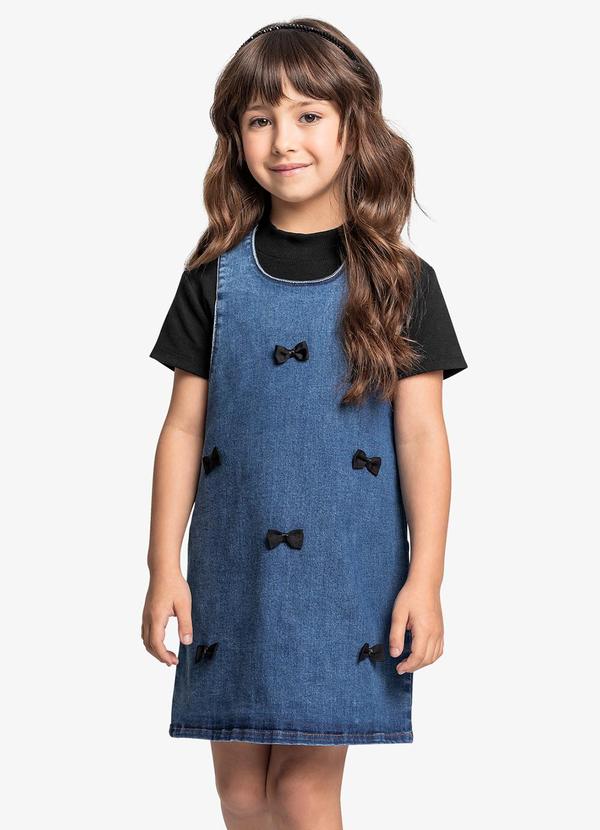Conjunto Blusa com Salopete Comfort Azul