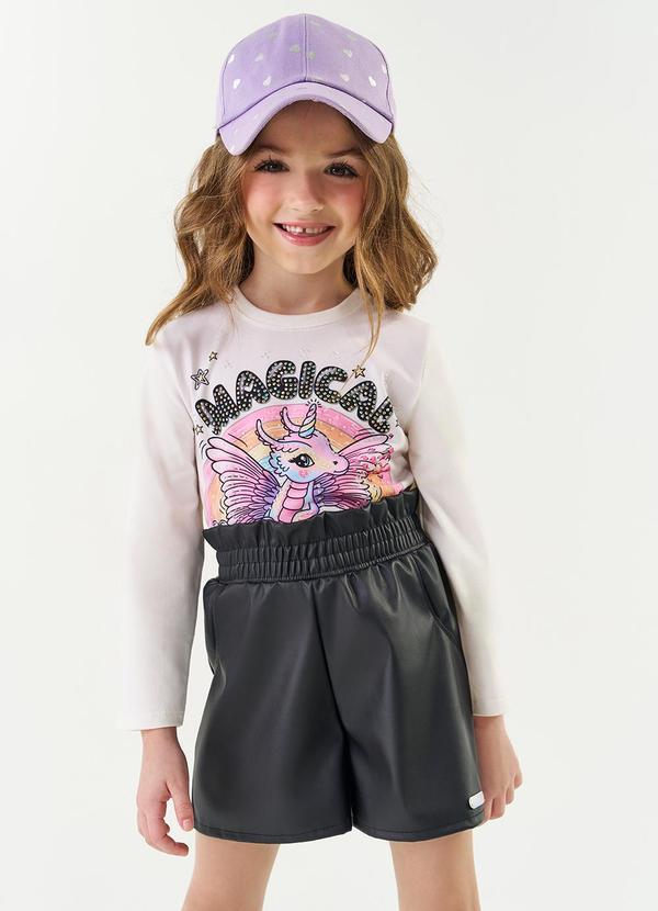 Conjunto Blusa e Short Natural