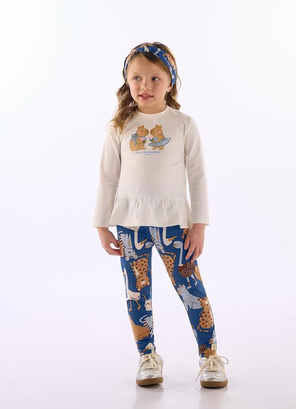 Conjunto Blusa Legging Branco