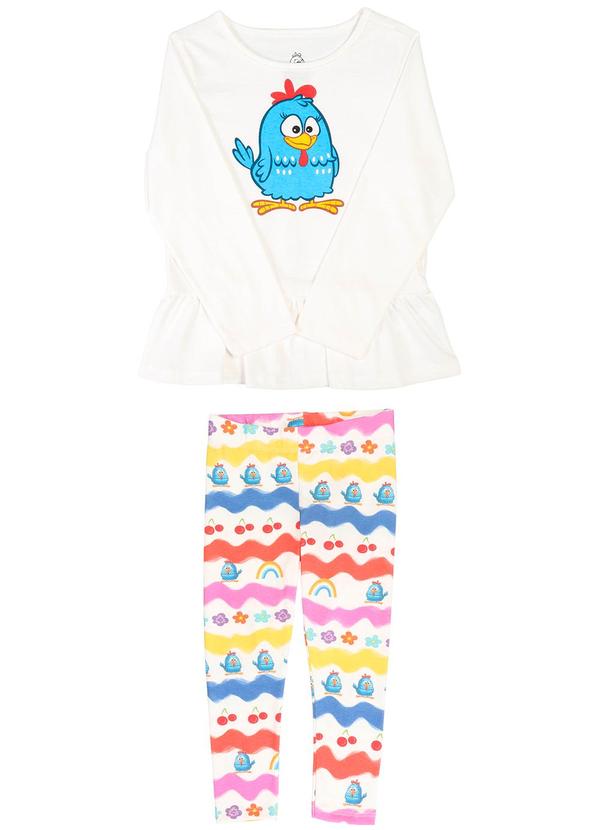 Conjunto Blusa Legging Cotton Branco