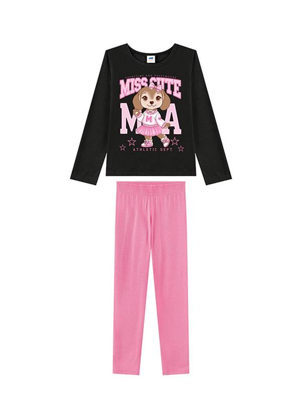 Conjunto Blusa Manga Longa e Legging Preto