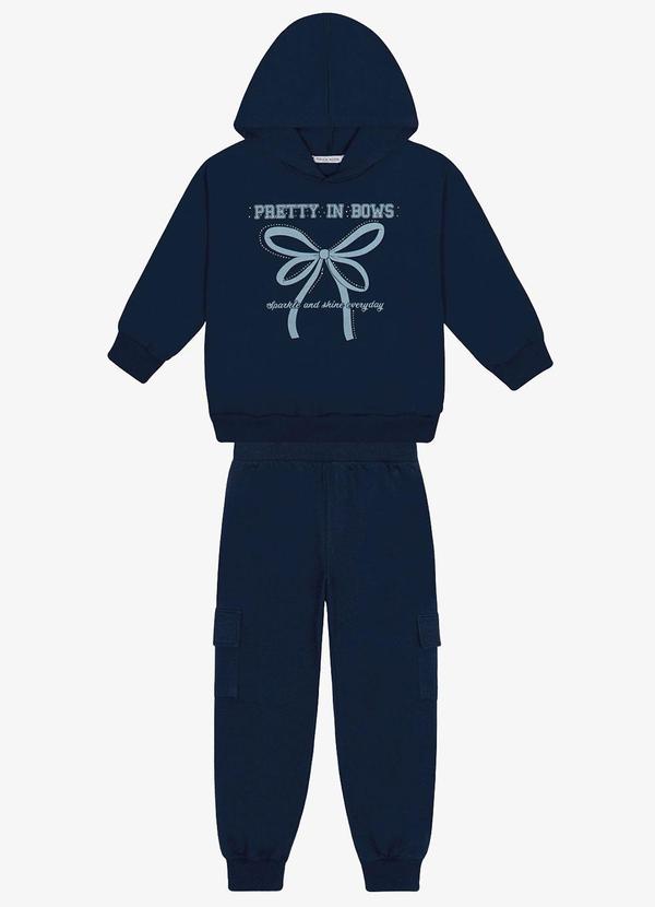Conjunto Blusao com Calca Azul
