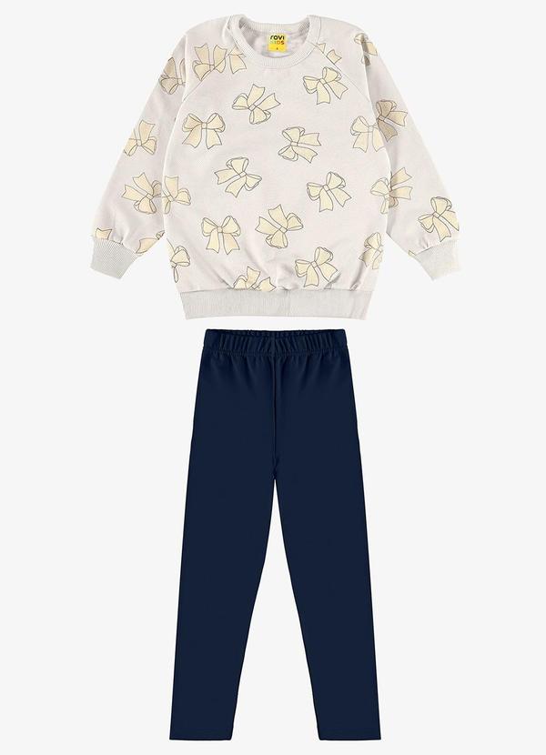 Conjunto Blusão com Legging Molecotton Bege