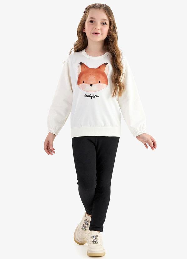 Conjunto Blusão com Legging Molecotton Bege