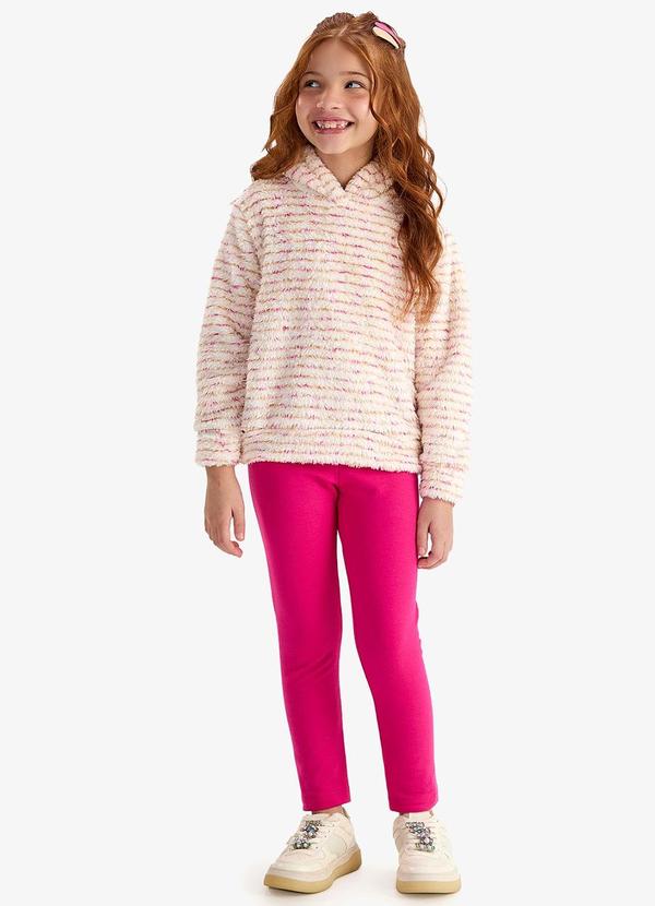 Conjunto Blusão com Legging Molecotton Rosa