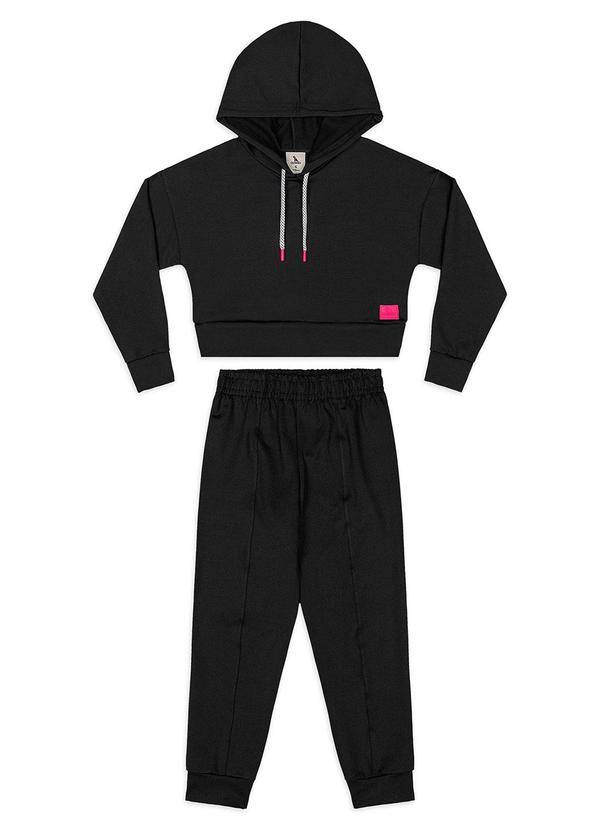 Conjunto Blusão e Calça Preto