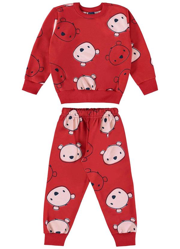 Conjunto Blusão e Calça Vermelho