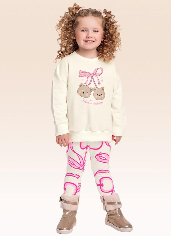 Conjunto Blusão e Legging Bege