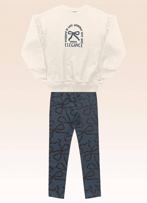 Conjunto Blusão e Legging Bege