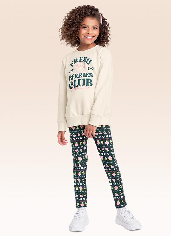 Conjunto Blusão e Legging Bege