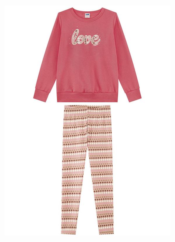 Conjunto Blusão e Legging Pied Laranja