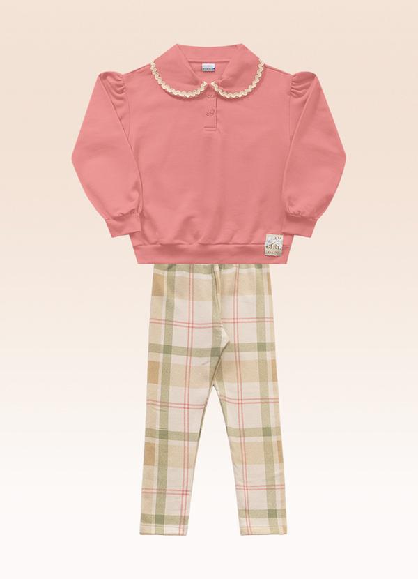 Conjunto Blusão e Legging Rosa