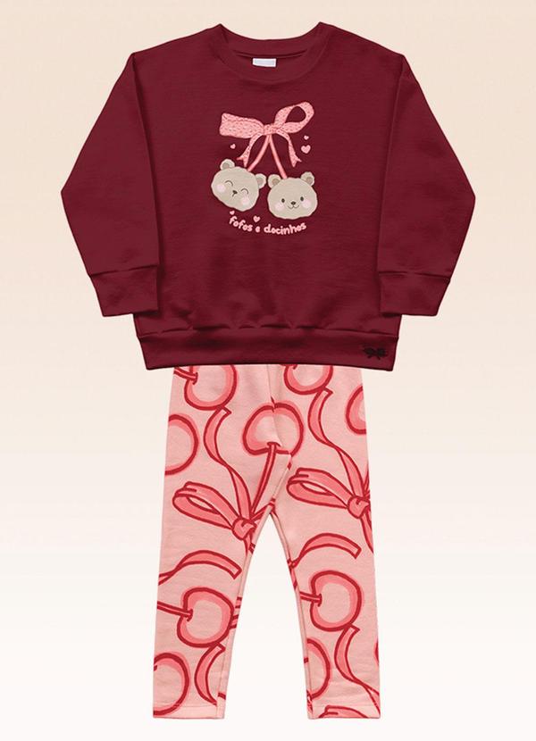 Conjunto Blusão e Legging Vermelho