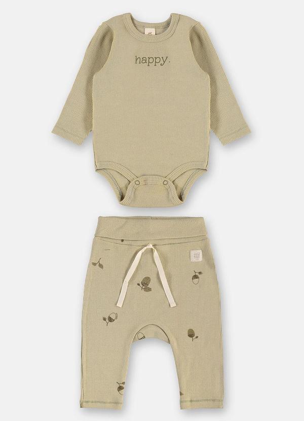 Conjunto Body e Calça Verde