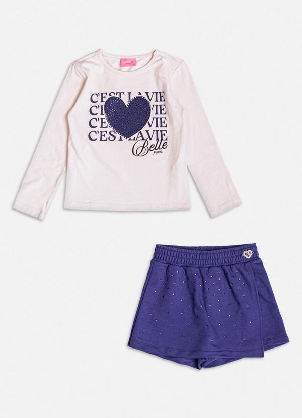 Conjunto C'Est La Vie Belle com Strass Marinho