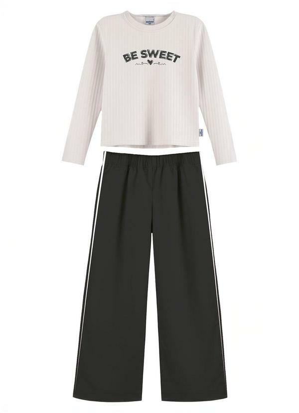 Conjunto Canelado Be Sweet Branco