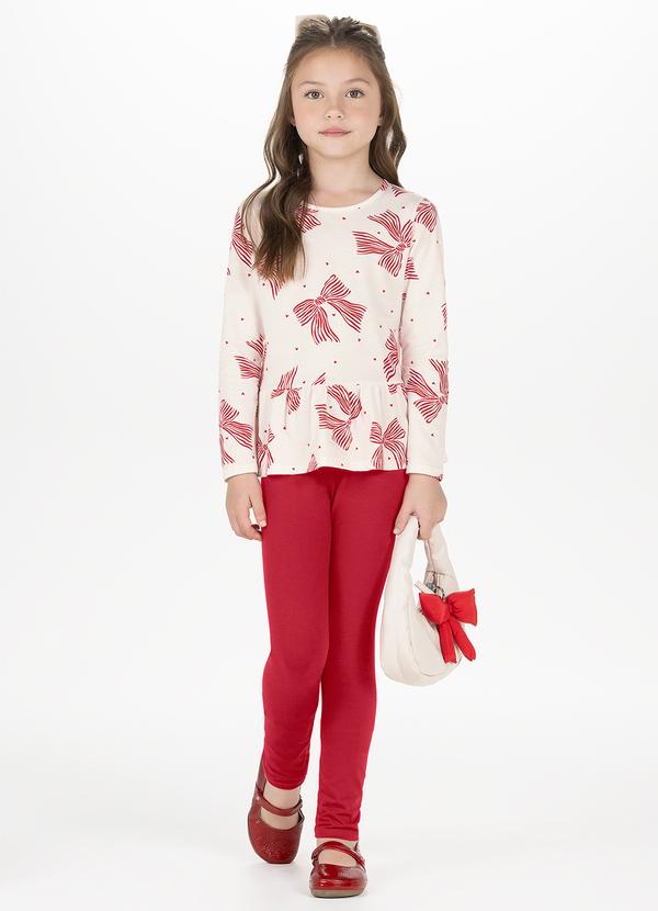 Conjunto com Calça e Jaqueta com Capuz Vermelho