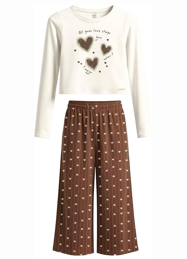 Conjunto Corações Pvc Off White