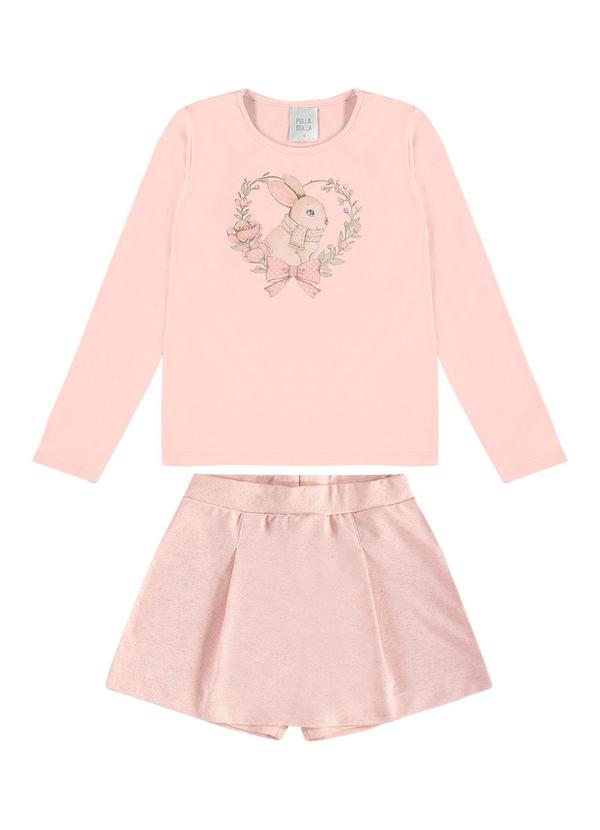 Conjunto Cotton Leve Rosa