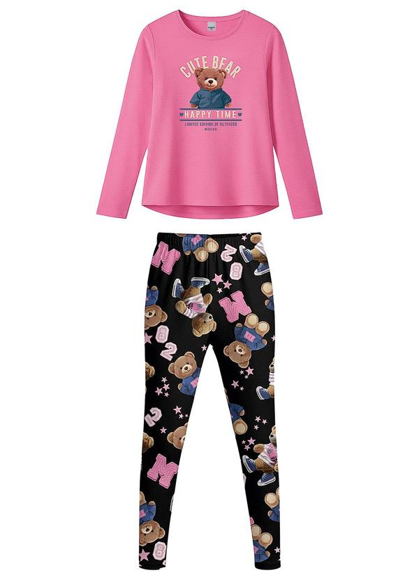 Conjunto Cute Bear Rosa