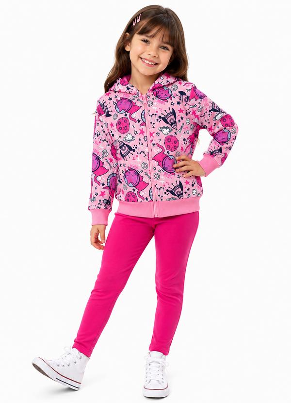 Conjunto de De Inverno Gatinhos Rosa Claro