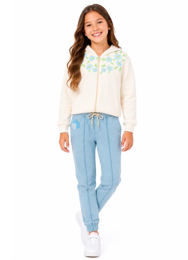 Conjunto de Inverno Flores Off White