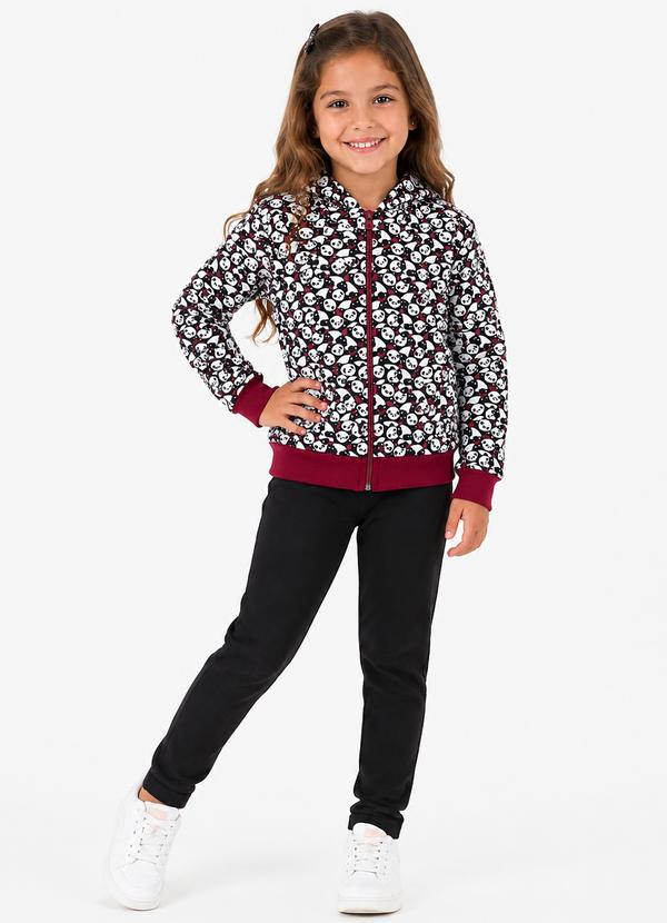 Conjunto de Inverno Pandas Bordô