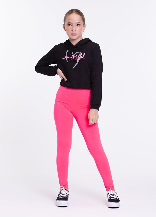 Conjunto de Moletom Wonderful You Are Preto