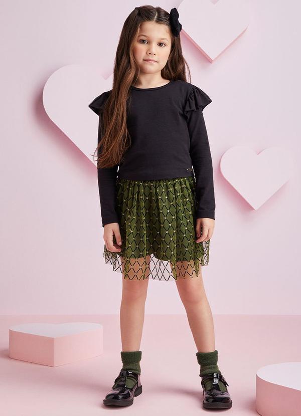 Conjunto de Tule Preto