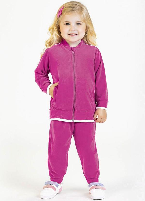 Conjunto em Plush Rosa