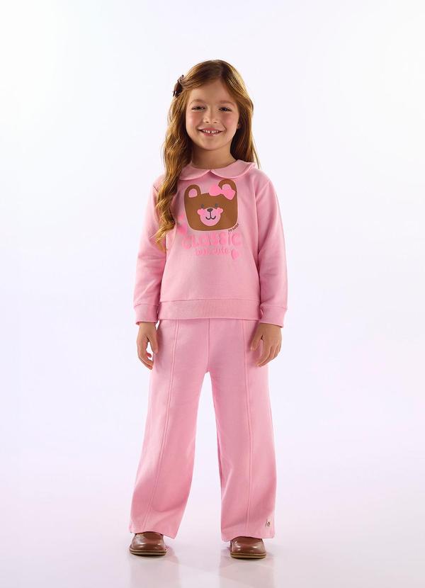 Conjunto Estampa Ursinho Rosa