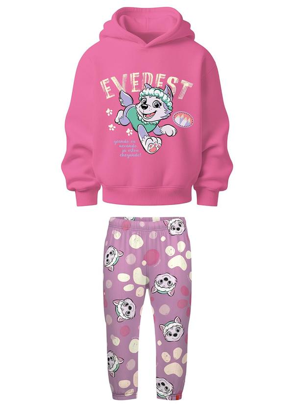 Conjunto Everest® em Moletom Rosa