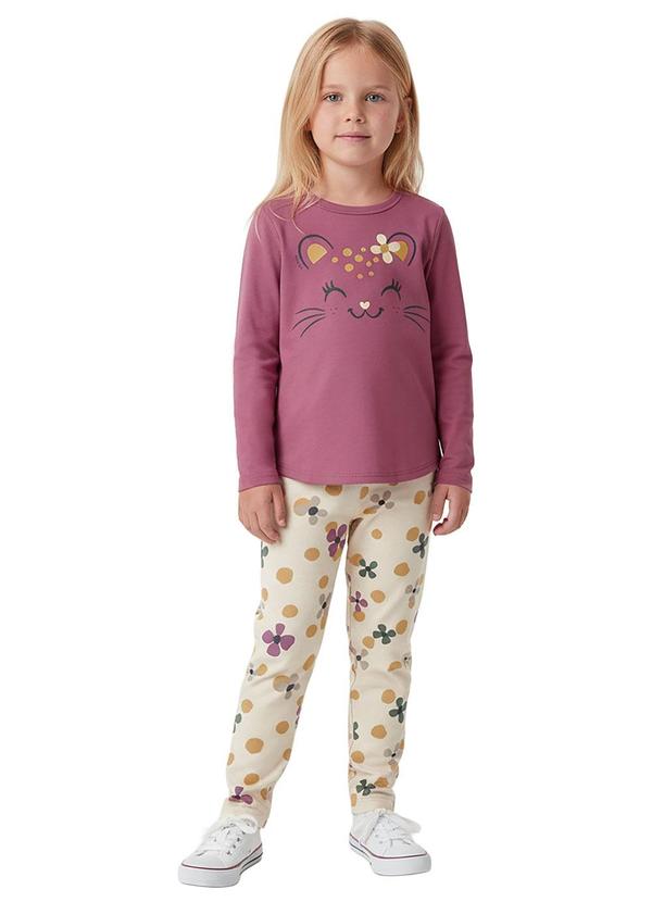 Conjunto Gatinha em Malha Malva