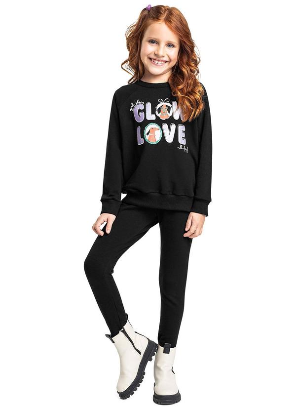 Conjunto Glow Love Legging Preto