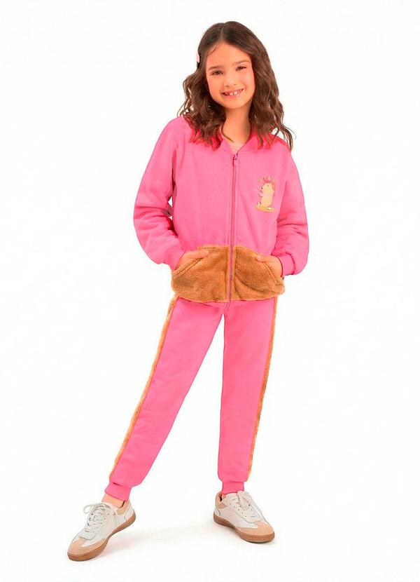 Conjunto Infantil Capivara Rosa