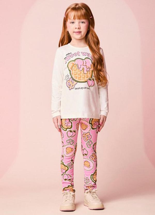 Conjunto Infantil de Waffle Bear com Strass